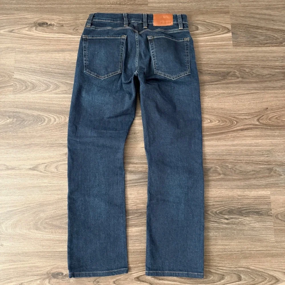 Tecovas Slim Jeans Mens 31(30)x28 Dark Blue Stretch Denim SLM2021